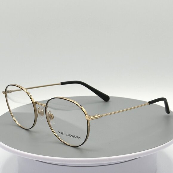 Dolce & Gabbana Accessories - Dolce & Gabbana Eyeglasses Frames DG1334 Gold Black Wire Frame 53-18-140